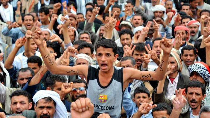 Telediario 1 - Siguen las movilizaciones en Yemen