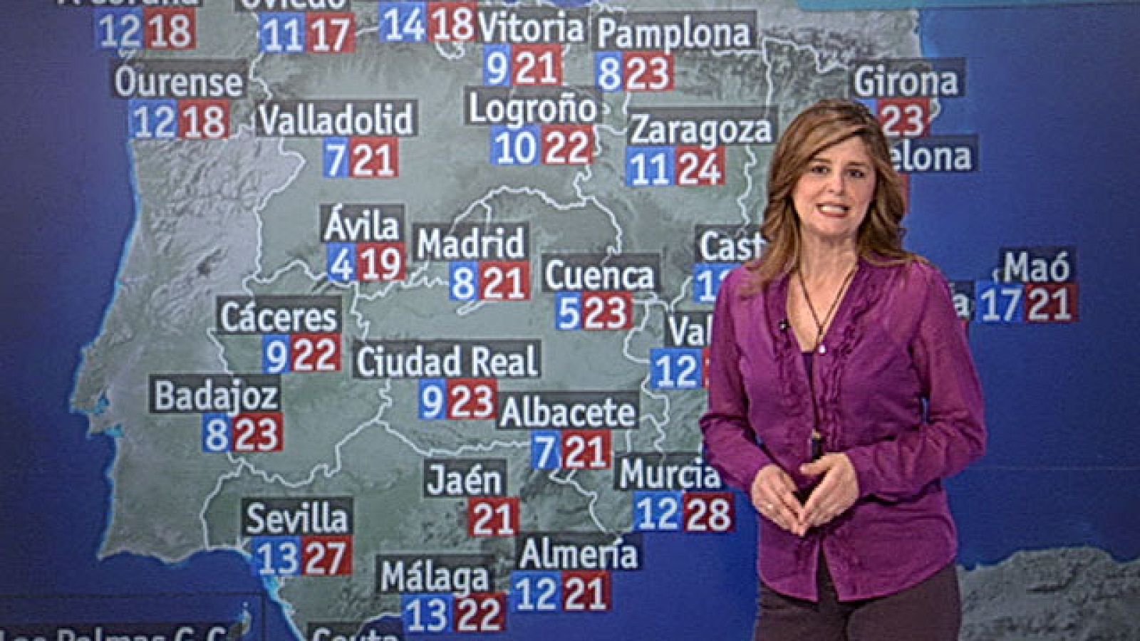 Despejado en toda la península