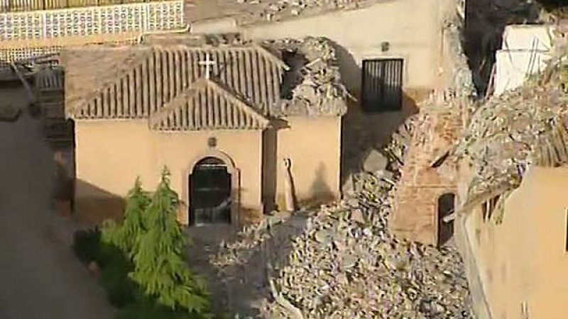 Imágenes aéreas de Lorca tras el terremoto