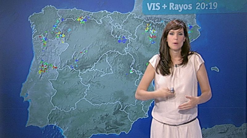 Cielos nubosos en la península