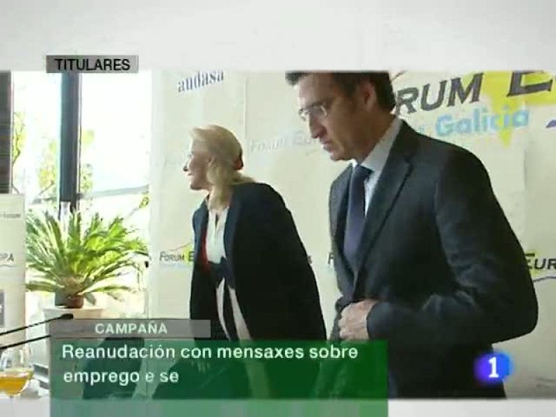 Telexornal. Informativo territorial de Galicia en 2' - 13/05/11