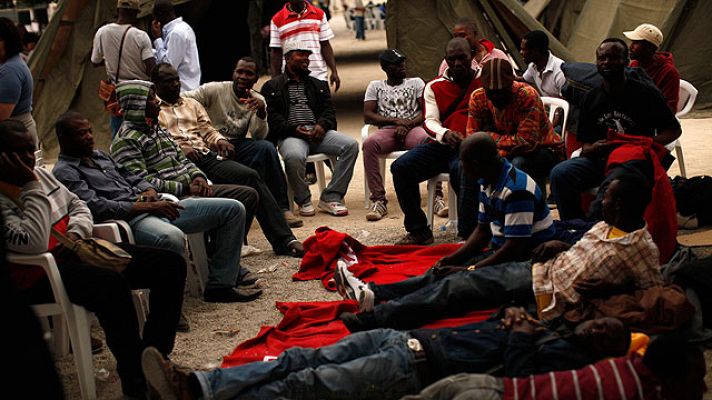 Telediario 1 - Los inmigrantes de Lorca