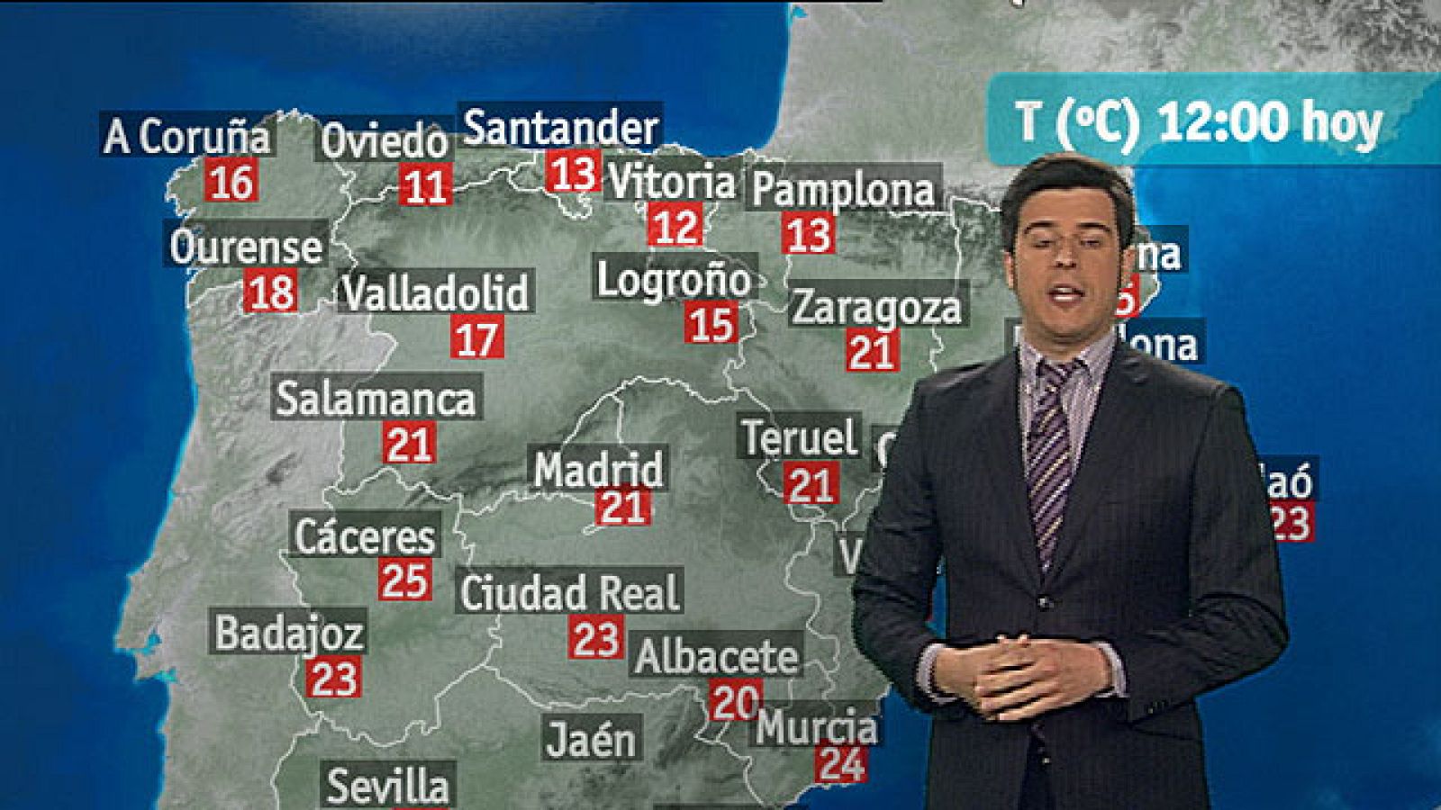 Descenso notable de las temperaturas en el centro peninsular