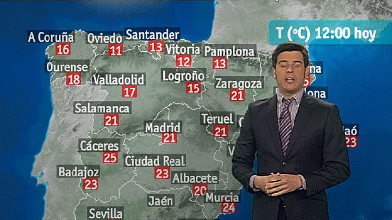 Descenso notable de las temperaturas en el centro peninsular
