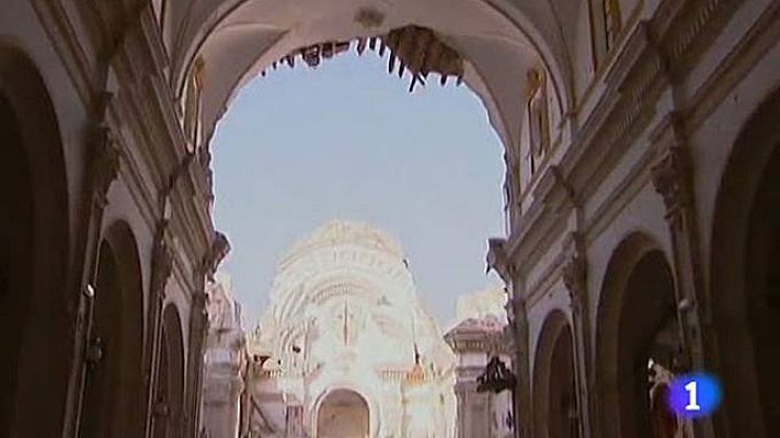 Telediario 1 - Domingo en Lorca con réplicas