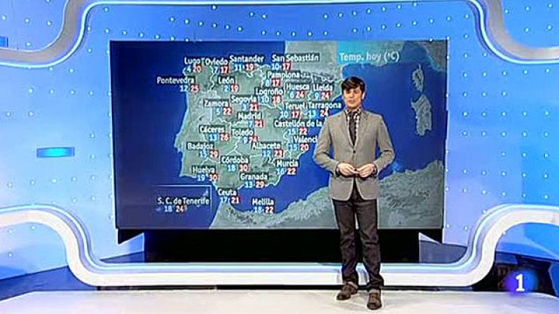 Temperaturas en ascenso en el norte y sin cambios en el resto