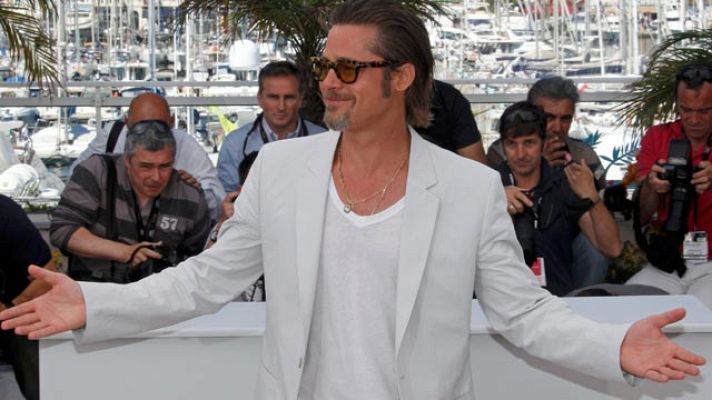 Telediario 1 - Brad Pitt deslumbra en Cannes