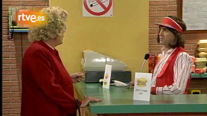 Humor en el Archivo de RTVE - Cruz y Raya - Sketch 'Winni Burger'