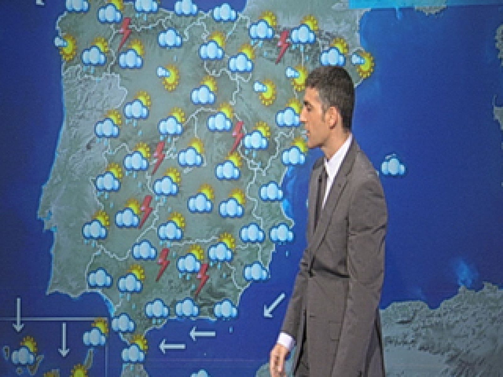 Chubascos o tormentas en Extremadura y oeste de Castilla-La Mancha