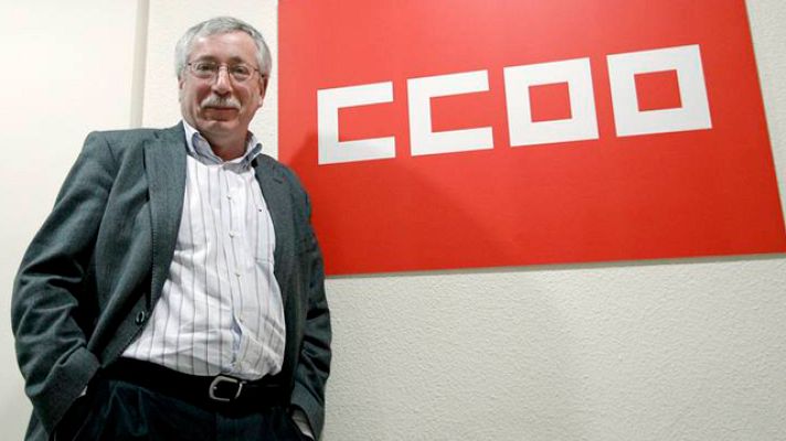 Telediario 1 - Fernández-Toxo será el nuevo presidente de los sindicatos europeos