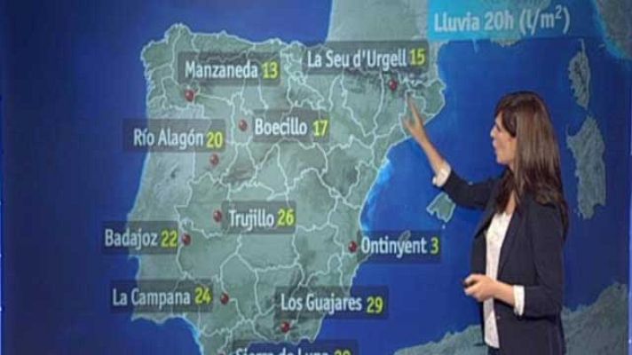 El tiempo - Lluvias más intensas en Andalucía