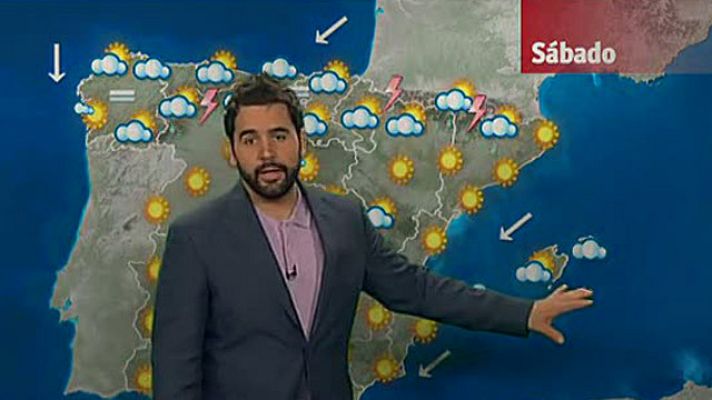 El tiempo - Cielo poco nuboso y temperaturas sin cambios