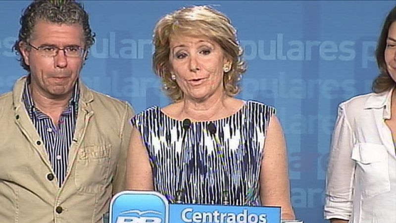 Esperanza Aguirre garantiza que gobernará "para todos"