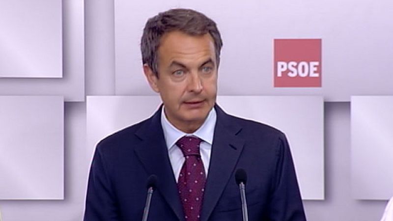 Zapatero reconoce el "retroceso amplio"  del PSOE y descarta el adelanto electoral
