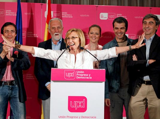  - Rosa Díez celebra el resultado