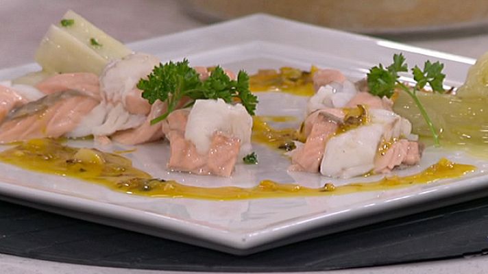 RTVE Cocina - Trenza de pescadilla y salmón