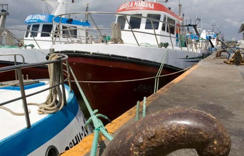 El alto precio del gasóleo y el bajo precio del pescado en origen lleva a los pescadores españoles a protestar ante el ministerio de Medio Marino, donde repartirán 20 toneladas de pescado, en el día en que inician una huelga indefinida por la crisis