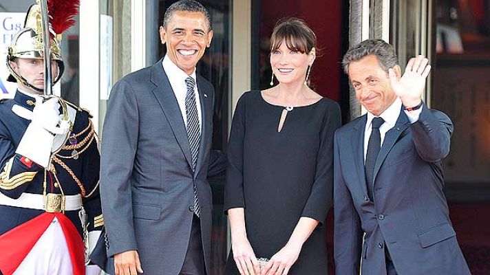 Telediario 1 - El G-8 trata las revueltas árabes