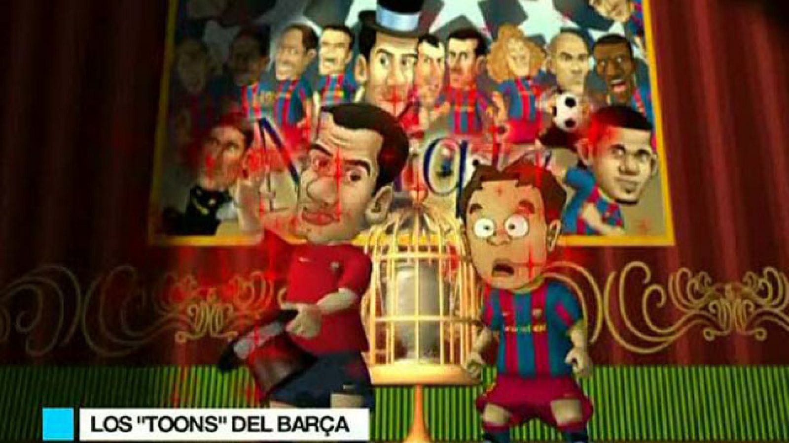 El Barça se convierte en un dibujo animado | Ver