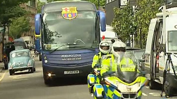 Telediario 1 - El hotel "blindado" del Barça