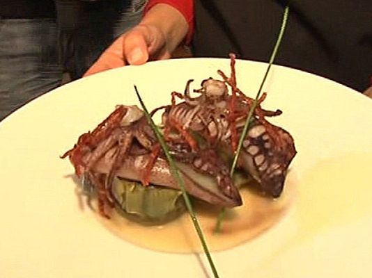 RTVE Cocina - Alcachofas con chipirones y jamón
