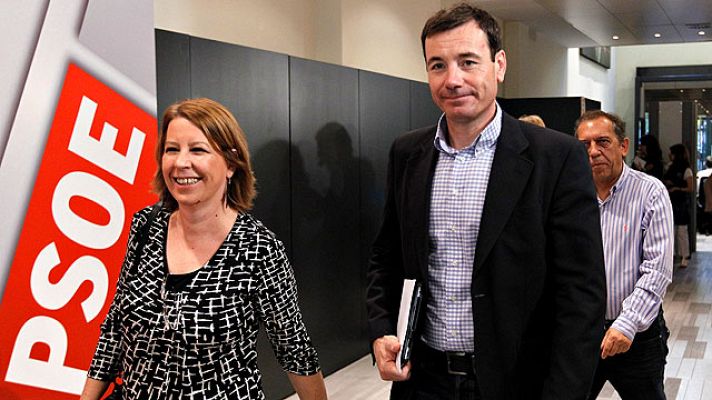 Telediario 1 - Los barones apoyan a Rubalcaba