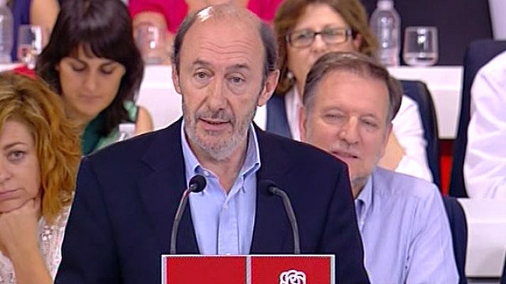 Telediario 1 - Discurso de Rubalcaba