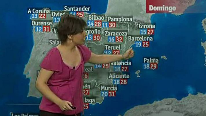 El tiempo - Tormentas en el sur y noroeste