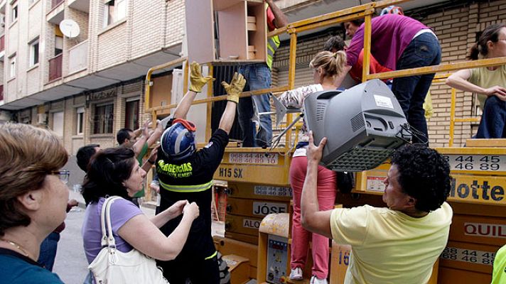 Telediario 1 - Campamento de Lorca