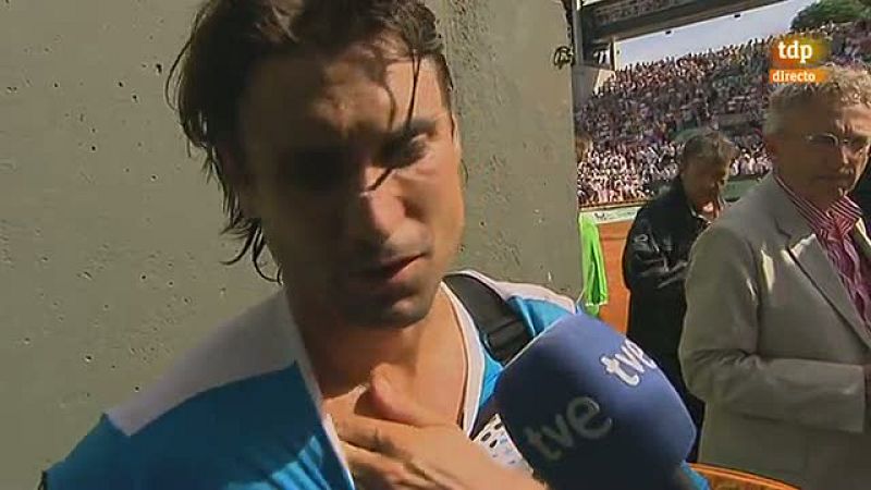 El tenista alicantino reconoce sus propios errores en la recta final del partido contra Gael Monfils