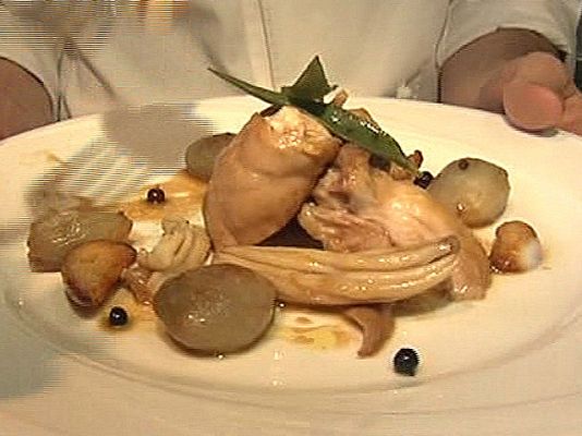 RTVE Cocina - Lomo de conejo con espardeñas