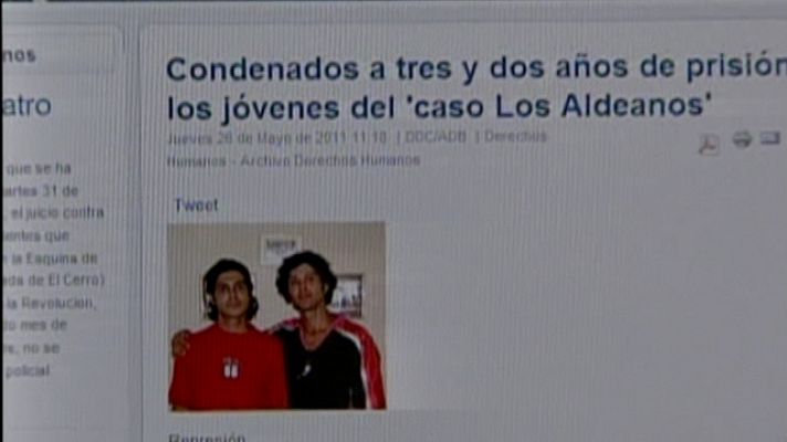 Telediario 1 - Cuatro jóvenes condenados a cinco y tres años por desacato y desorden público en Cuba