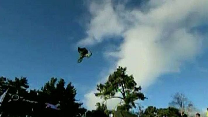 Telediario 1 - Un triple salto mortal de récord