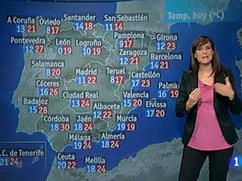 La Agencia Estatal de Meteorología prevé para este jueves chubascos débiles o locamente moderados, que pueden ir acompañados de tormenta, en el oeste de Aragón, Cataluña, norte de la Comunidad Valenciana y Baleares