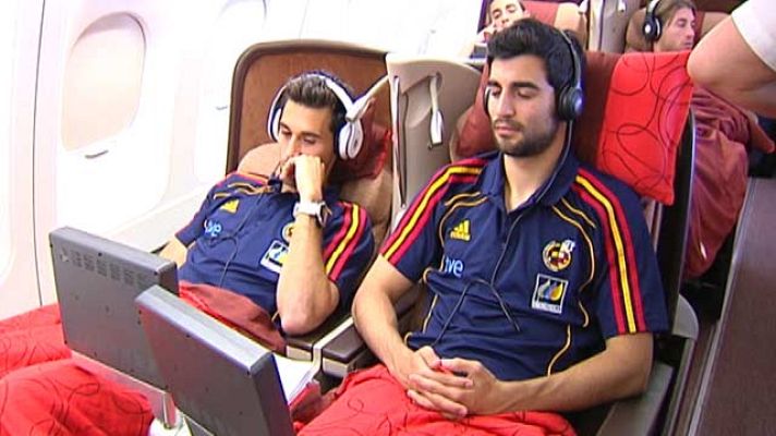 Telediario 1 - La selección ya está en EE.UU.