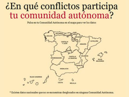 Ciencia y tecnología en Rtve.es - ¿En qué conflictos armados participa tu comunidad autónoma?
