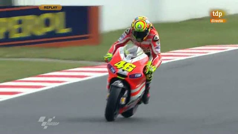Rossi se va al suelo