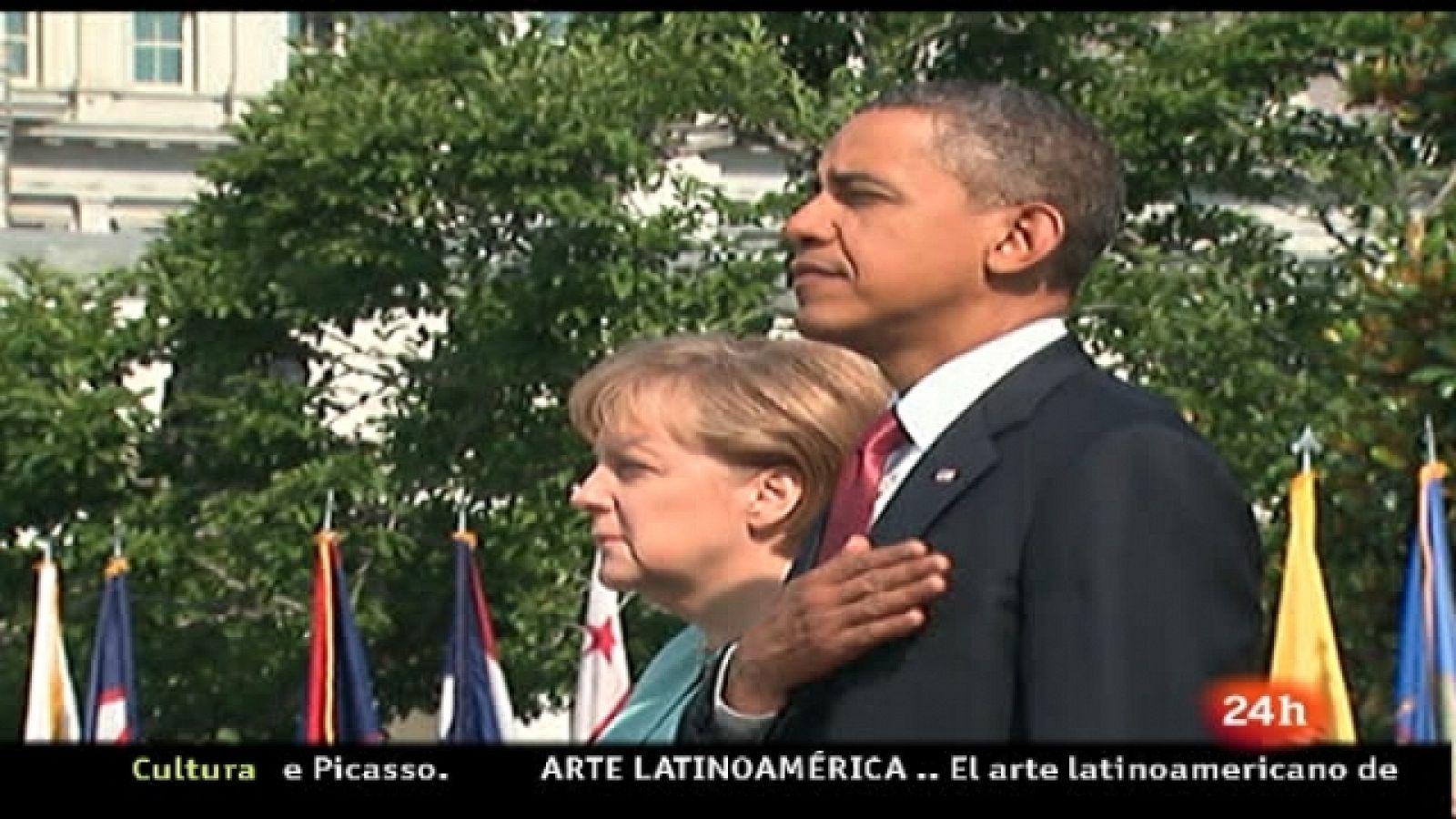 La tarde en 24 horas - Segunda hora - Comparecencia del presidente de Estados Unidos, Barack Obama y la canciller alemana Ángela Merkel - 07/06/11 - Ver ahora