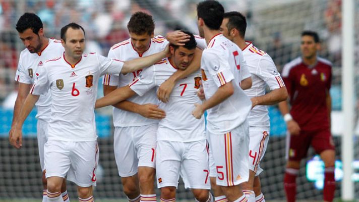  - Villa adelanta a España (0-1)