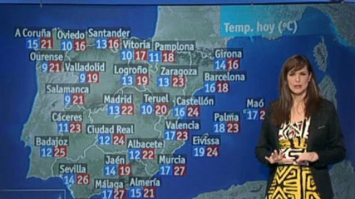 El tiempo - Ligero aumento de las temperaturas
