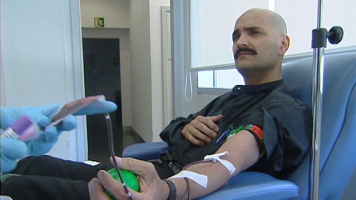 Telediario 1 - Pocas donaciones de sangre