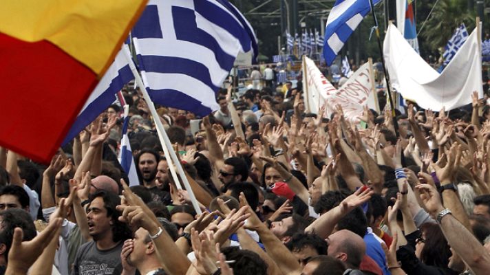 Telediario 1 - La UE preocupada por Grecia