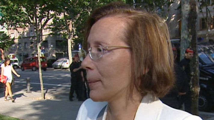 Telediario 1 - Normalidad hoy en los alrededores del Parlament de Cataluña