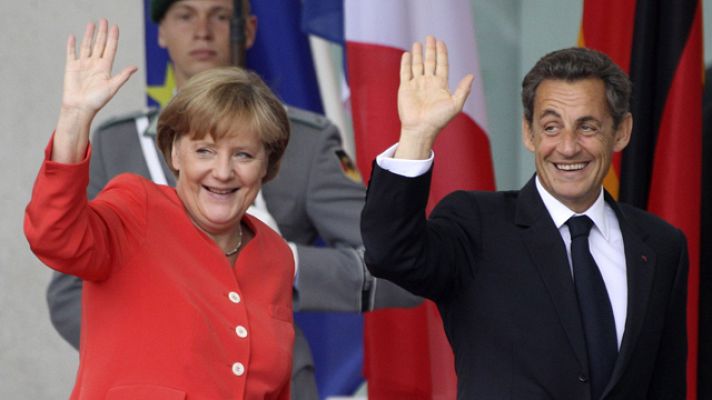 Telediario 1 - Merkel y Sarkozy de acuerdo