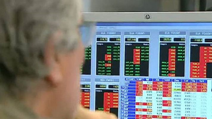 Telediario 1 - Consecuencias de la prima de riesgo