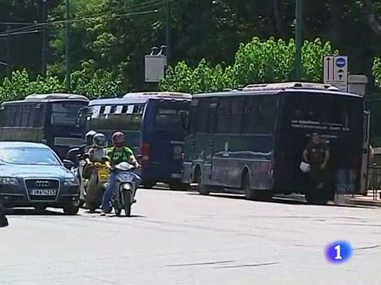 Telediario 1 - Moción de confianza en Grecia