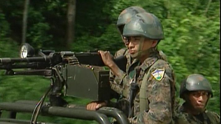 Telediario 1 - Entrevista con el presidente de Guatemala