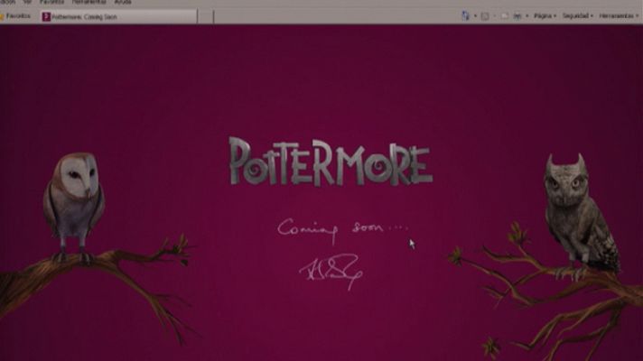 Telediario 1 - "Pottermore", web de Harry Potter