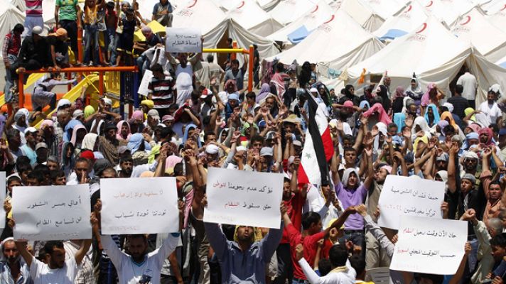 Telediario 1 - Movilizaciones en Siria