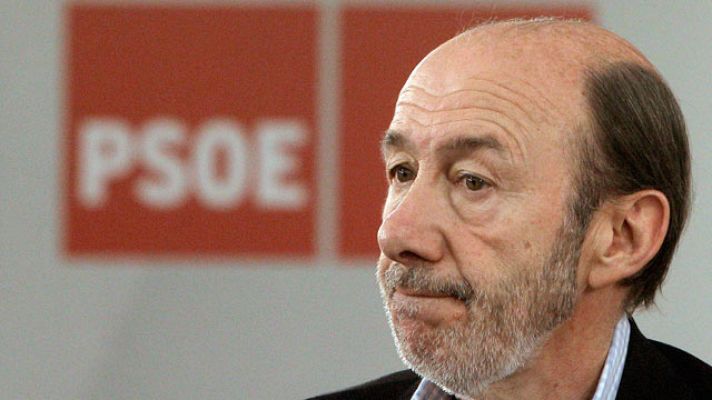 Telediario 1 - Rubalcaba habla de empleo